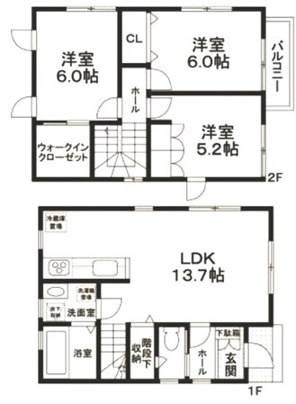 堀切1丁目戸建 C棟の物件間取画像